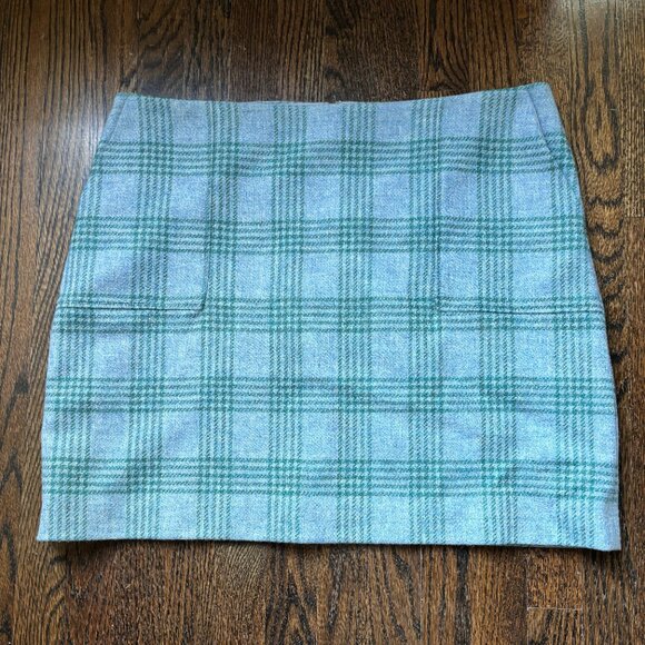 BODEN Blue/Green Check or Plaid skirt size US16/18R - Picture 3 of 4
